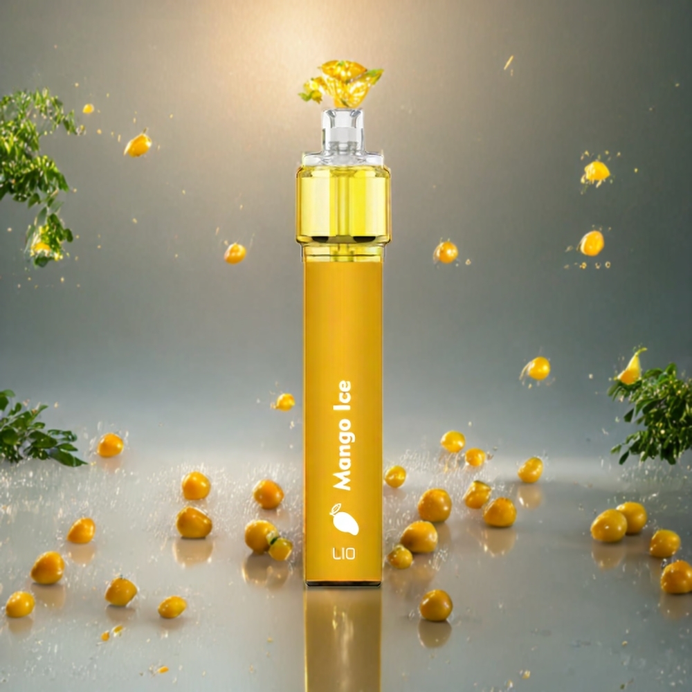 LIO Bee18 Max 2500 Puffs Engangs Vape Mango Is Norge Engros – 1300mAh, 6.5ml, 5%/3% Nikotin