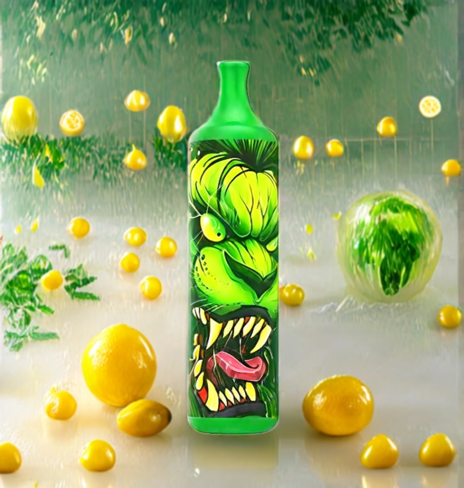 LIO Boom 3500 Puffs Engangs Vape Sitronsnø 10ml 50mg/30mg Norge Engros – 1400mAh Batteri, 1 Ohm Motstand