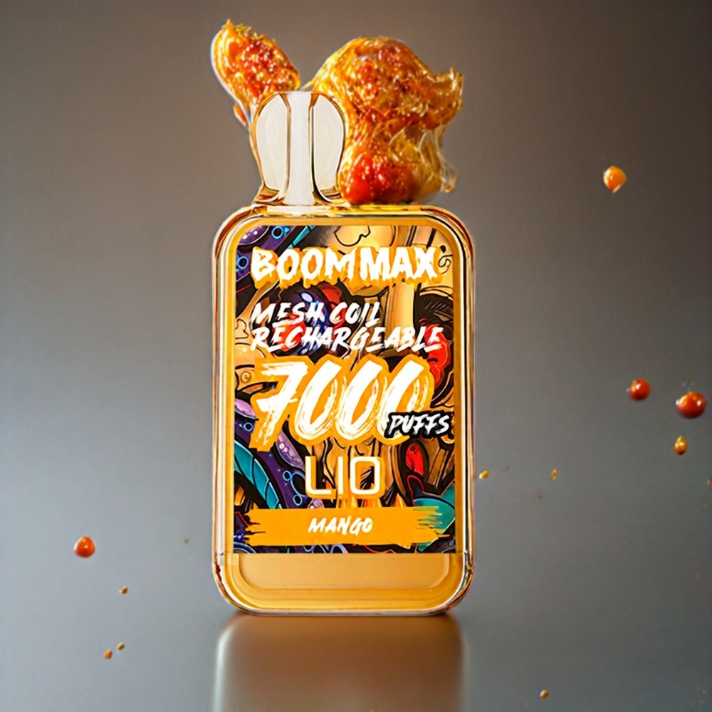 LIO BOOM MAX 7000 Puffs Engangs vape Mango Norge Engros – 15ml, 650mAh, Type-C