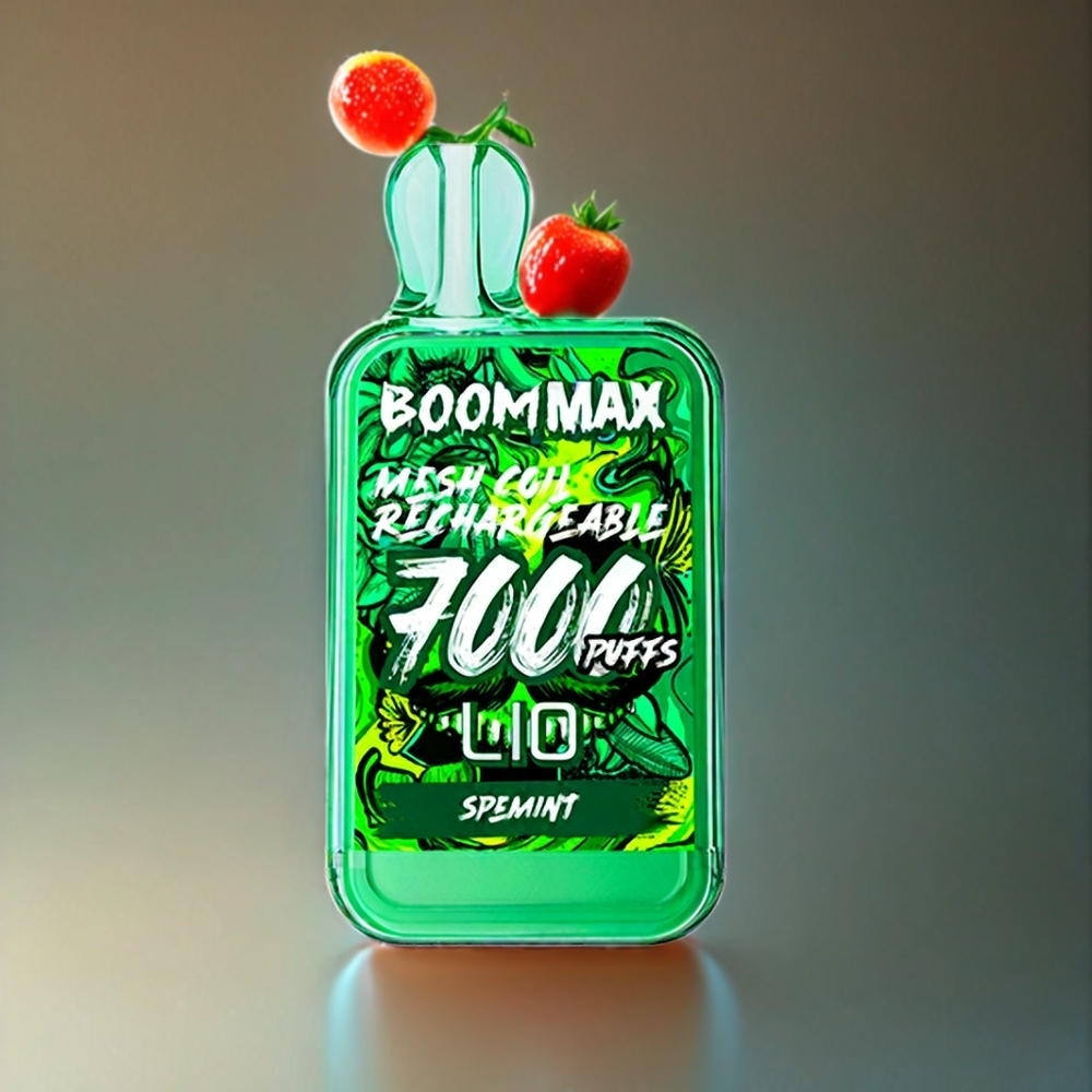 LIO BOOM MAX 7000 Puffs Engangs vape Spemint Norge Engros – 15ml E-liquid, 650mAh, Type-C
