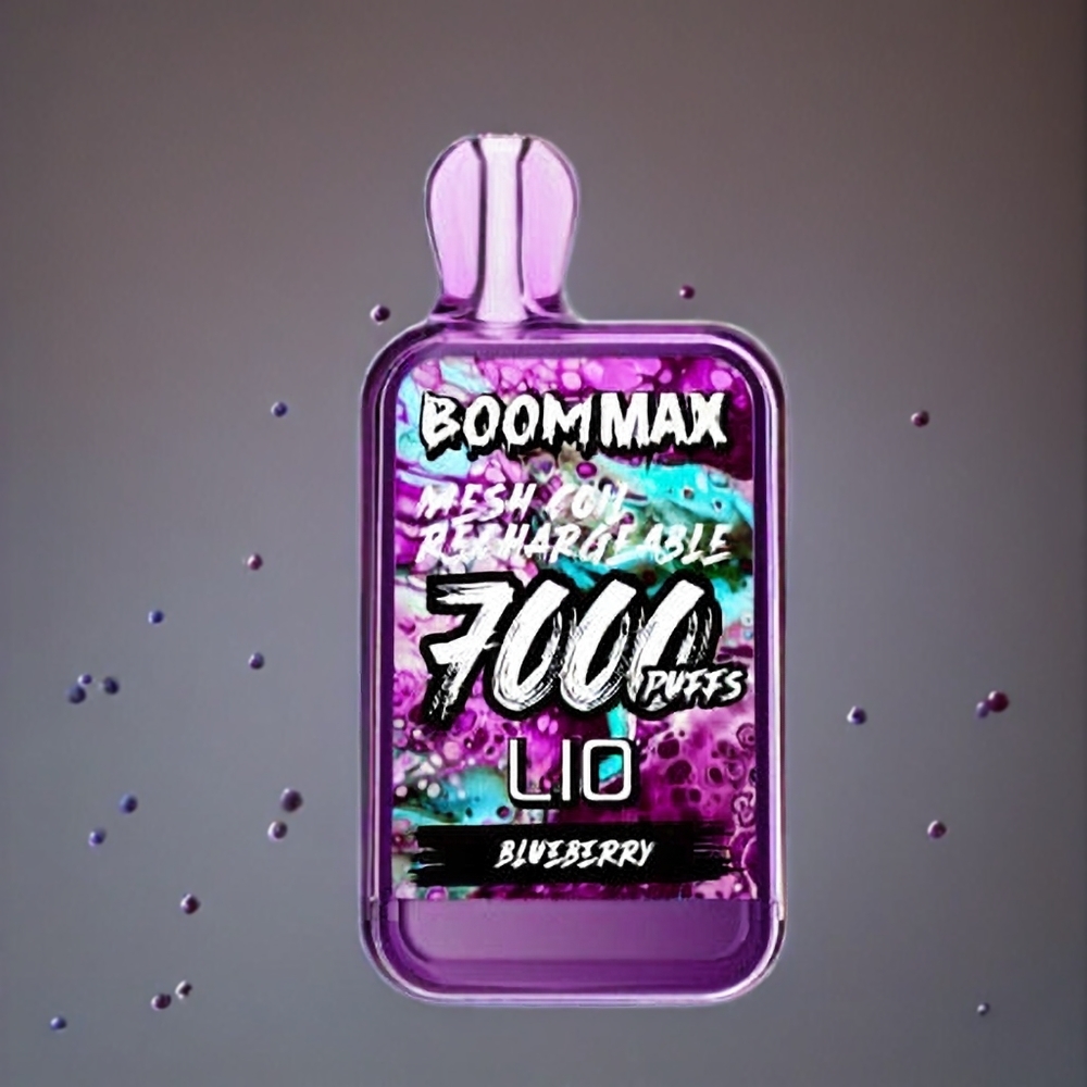 LIO BOOM MAX 7000 Puffs Norge Engros Engangs vape Blåbær med 15ml E-væske og 650mAh Batteri