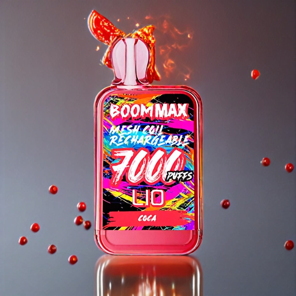 LIO BOOM MAX 7000 Puffs Norge Engros Engangs vape Coca – 15ml E-liquid, 650mAh, Type-C