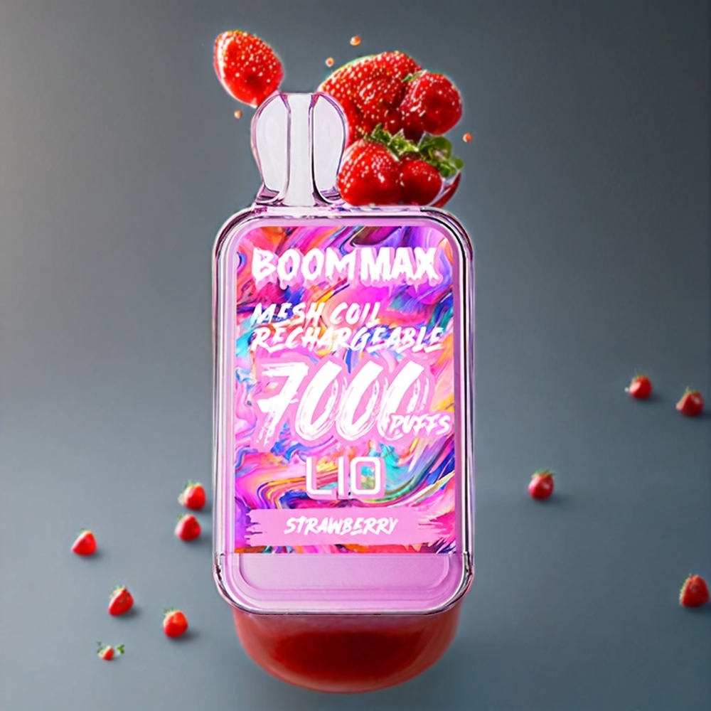 LIO BOOM MAX 7000 Puffs Norge Engros Engangs vape Jordbær (15ml, 650mAh, Type-C)