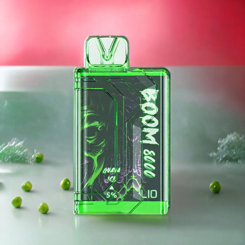 LIO BOOM PRO 8000 Puffs Norge Engros Engangs vape Guava Is 650mAh Type-C 15ml 5% Nikotin