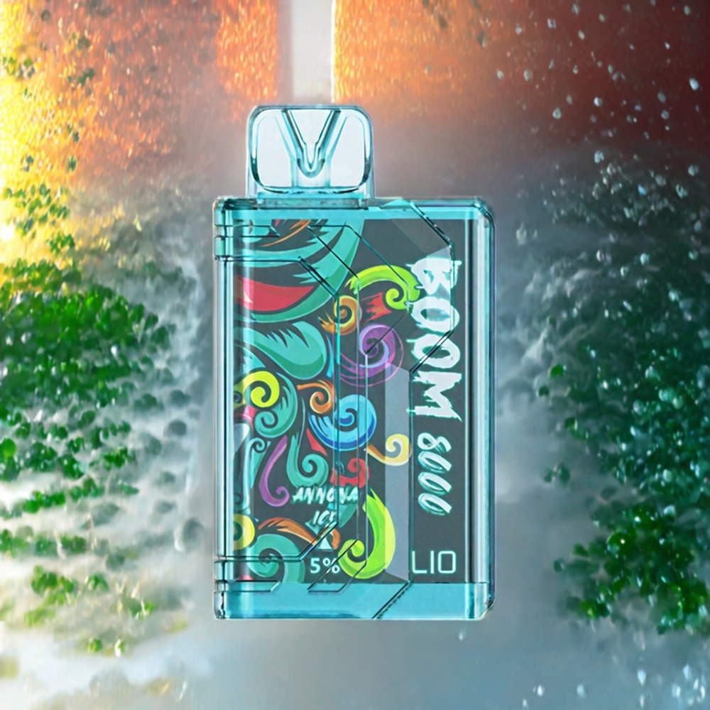 LIO BOOM PRO 8000 Puffs Norge engros Engangs vape Annona Ice med 650mAh batteri, Type-C lading og 15ml e-væske