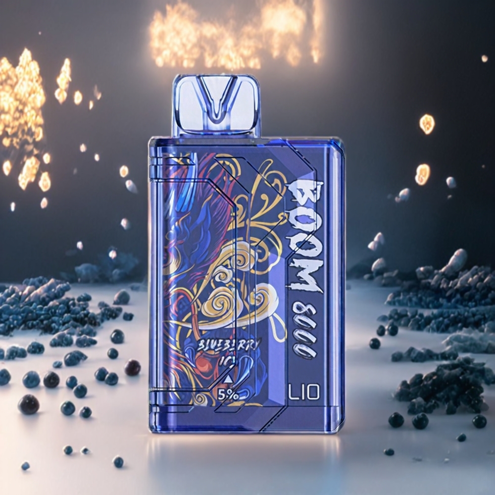 LIO BOOM PRO 8000 Puffs Norge engros Engangs vape Blåbær Is med 15ml e-væske og 650mAh batteri