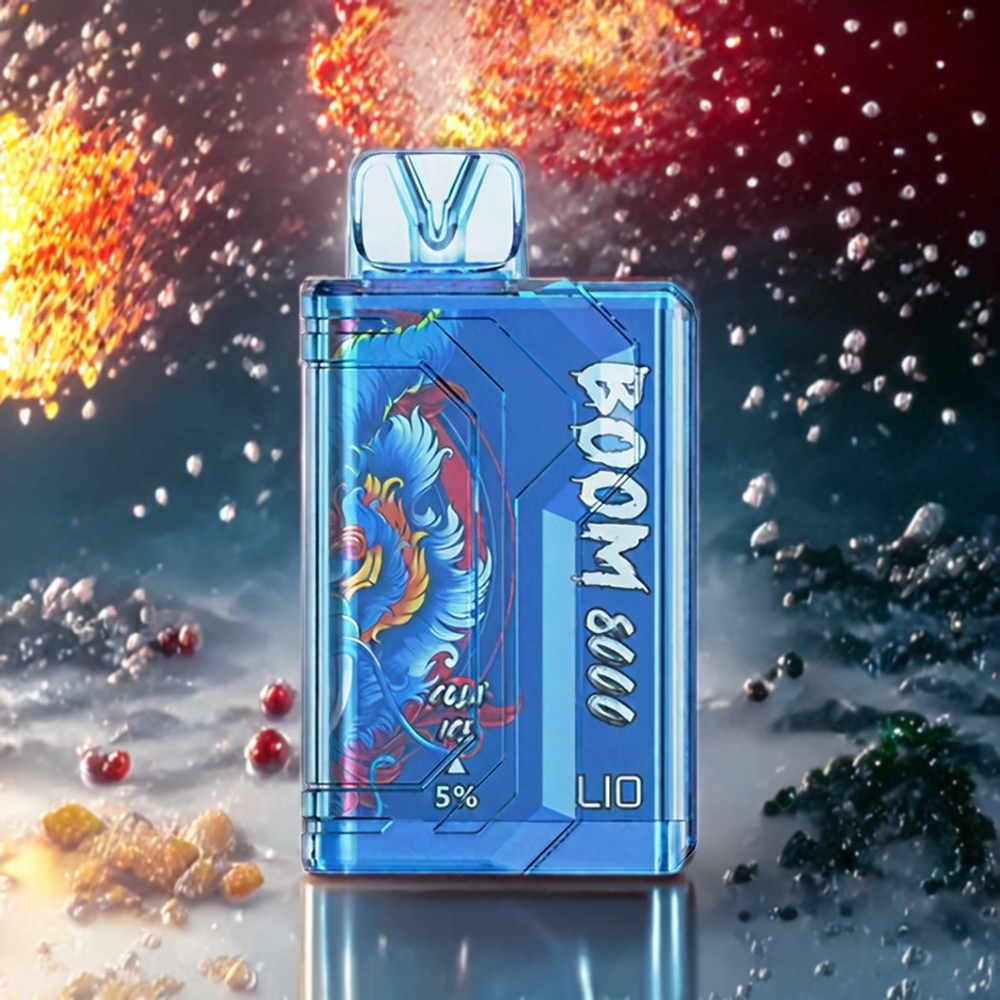 LIO BOOM PRO 8000 Puffs Norge engros Engangs vape Cola Is med 15ml e-væske, 5% nikotin og 650mAh batteri