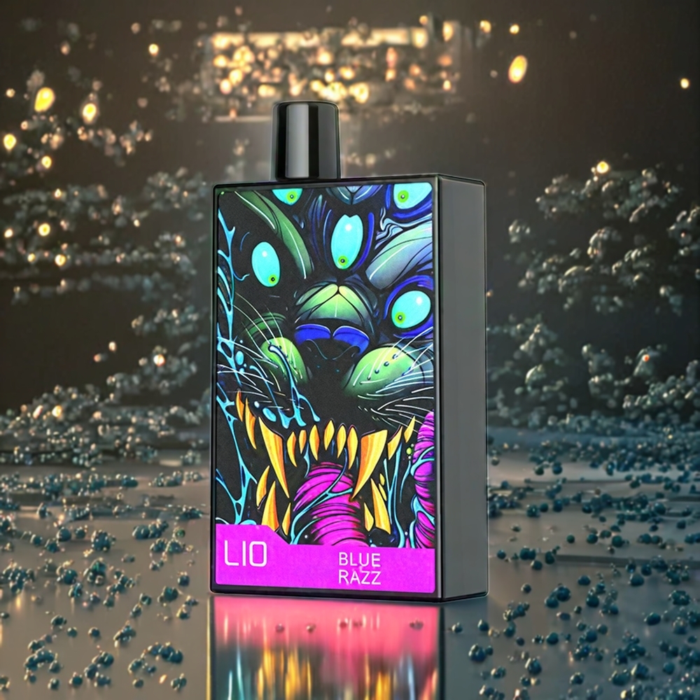 LIO CAPO 4500 Puffs Engangs Vape Blå Bringebær Norge Engros – 12ml E-væske, 600mAh, Type-C