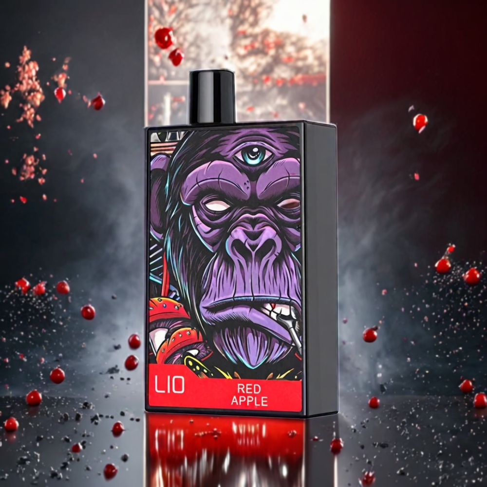 LIO CAPO 4500 Puffs Engangs vape Rødt Eple Norge Engros – 12ml E-væske, 600mAh Batteri, Type-C Lading
