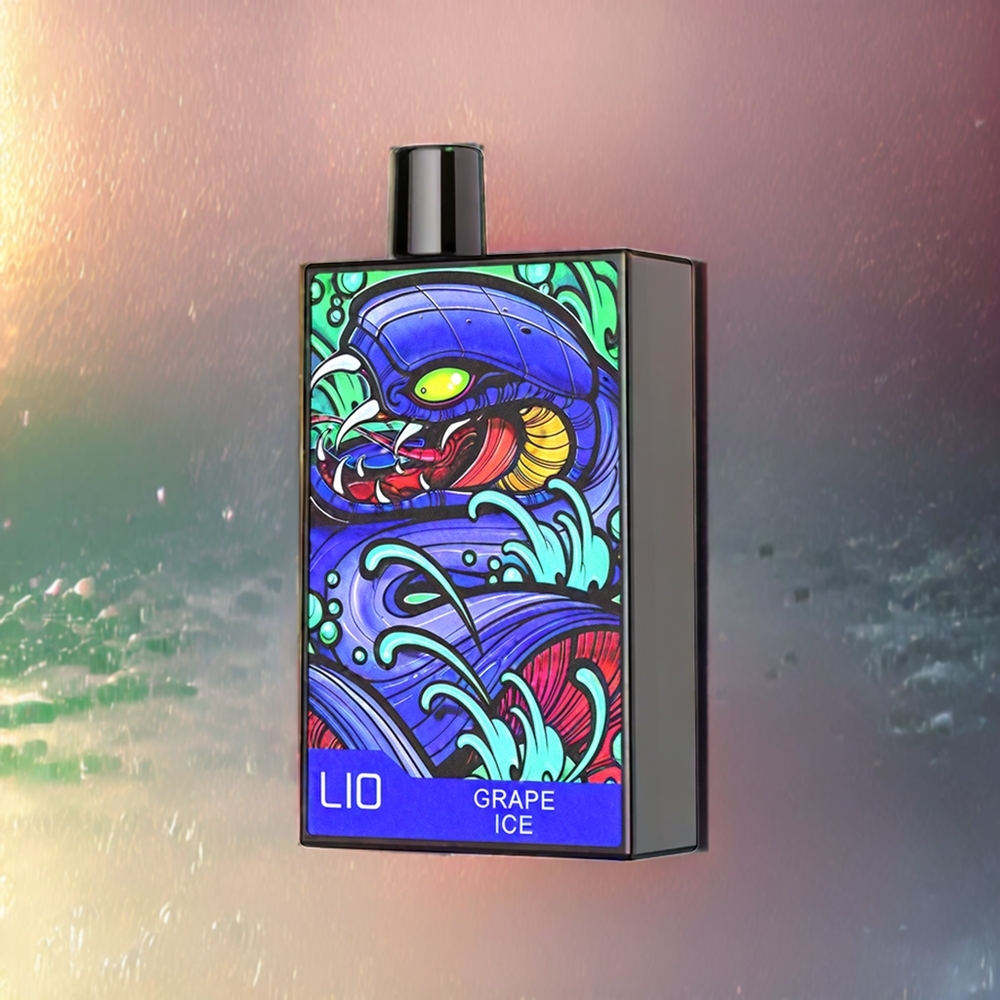 LIO CAPO 4500 Puffs Norge Engros Engangs vape Drupeis (Grape Ice) – 12ml E-væske, 600mAh Batteri, Type-C Lading