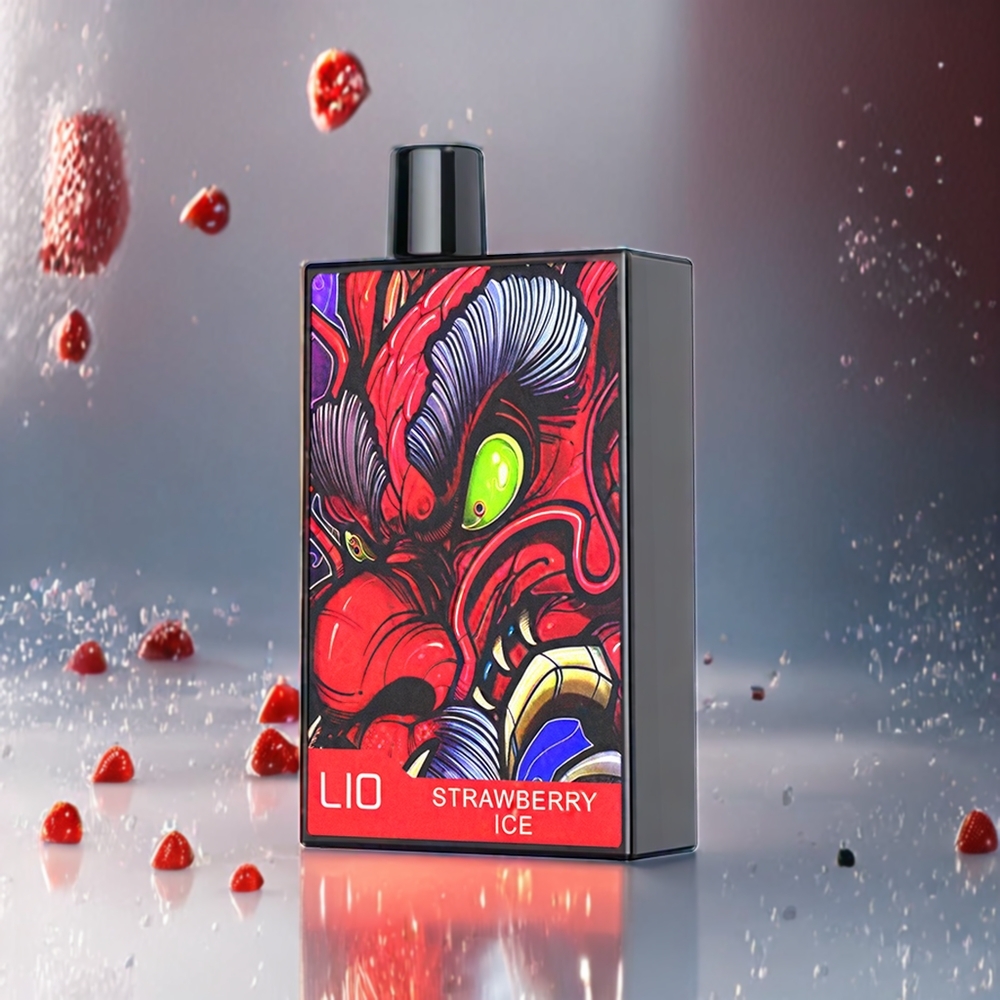 LIO CAPO Norge engros 4500 Puffs Engangs vape Jordbær Is med 12ml e-væske og 600mAh batteri