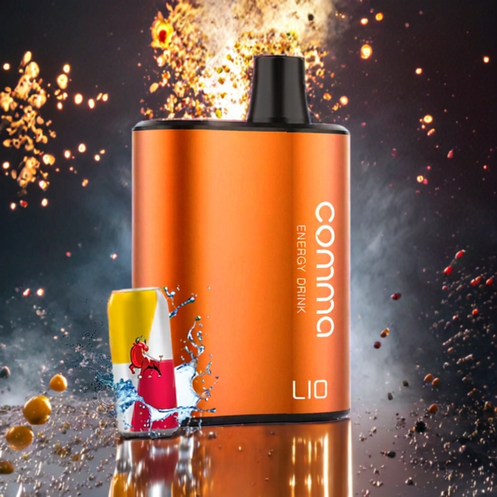 LIO COMMA 5000 Puffs Engangs Vape Norge Engros – 15 ml Kapasitet, 900mAh Batteri, Type-C Lading, Energy Drink