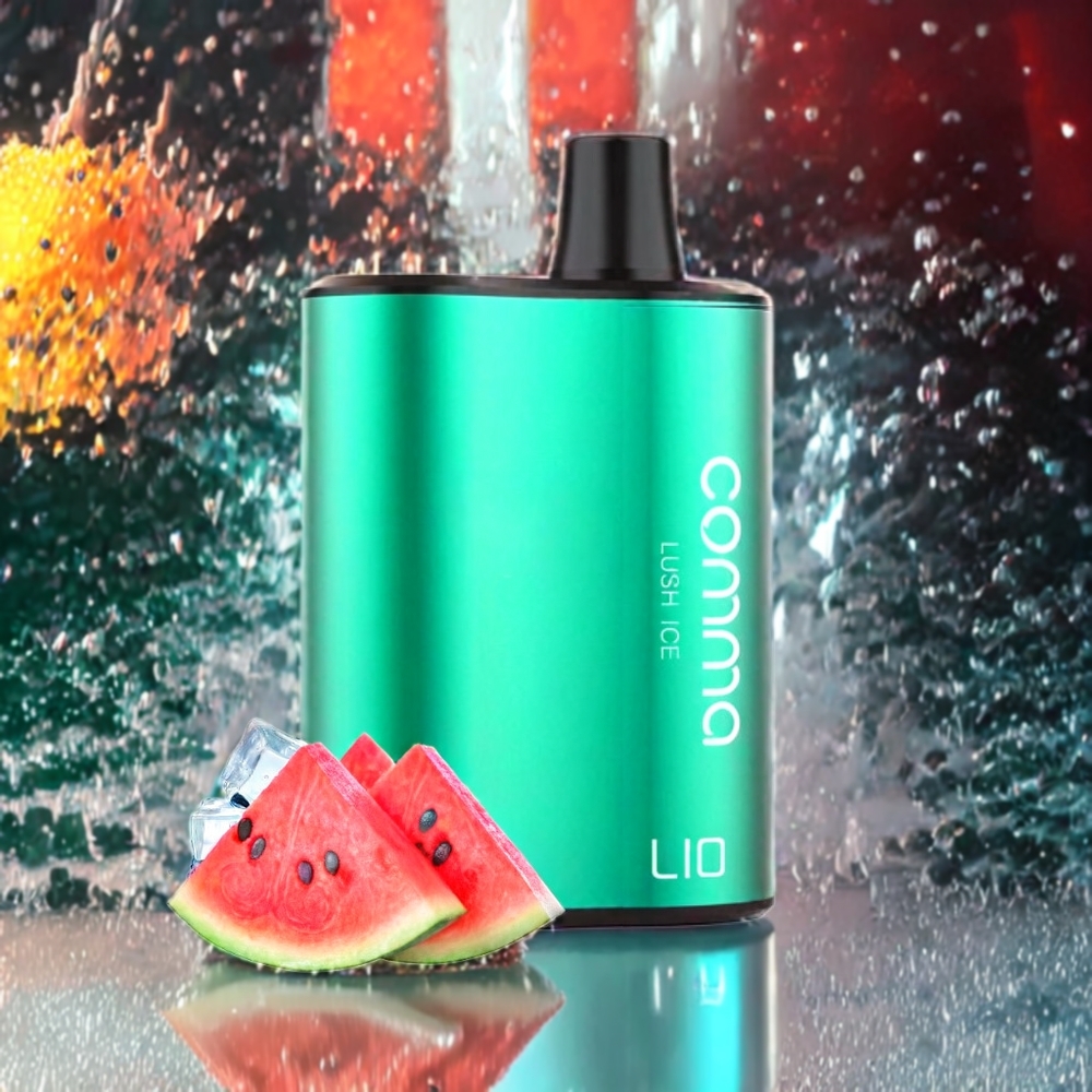 LIO COMMA 5000 Puffs Engangs vape Lush Ice Norge Engros – 15 ml, 900mAh, Type-C