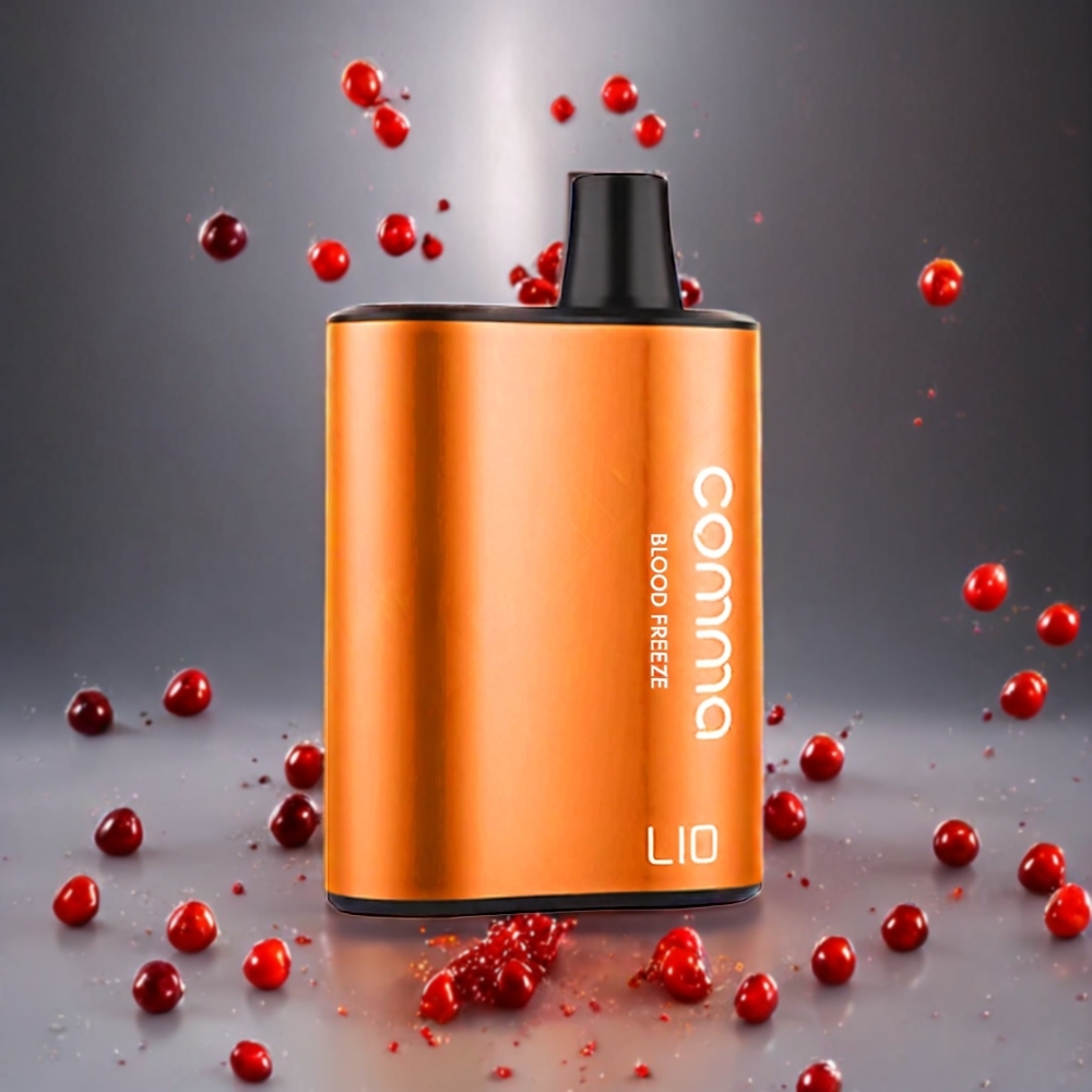 LIO COMMA 5000 Puffs Norge Engros Engangs vape Blood Freeze – 15 ml, 900mAh, Type-C