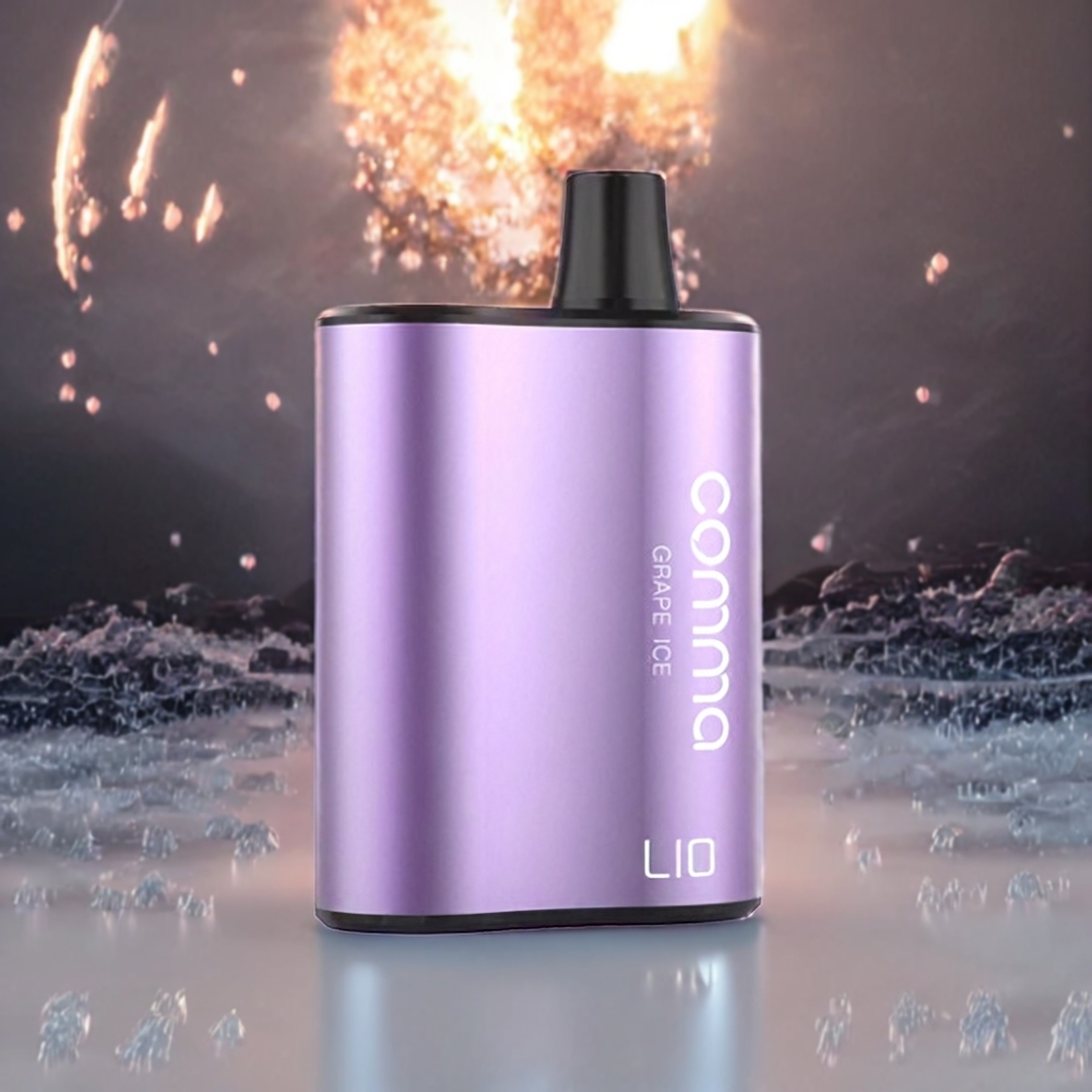LIO COMMA 5000 Puffs Norge Engros Engangs vape Grape Ice 15 ml 900mAh Type-C