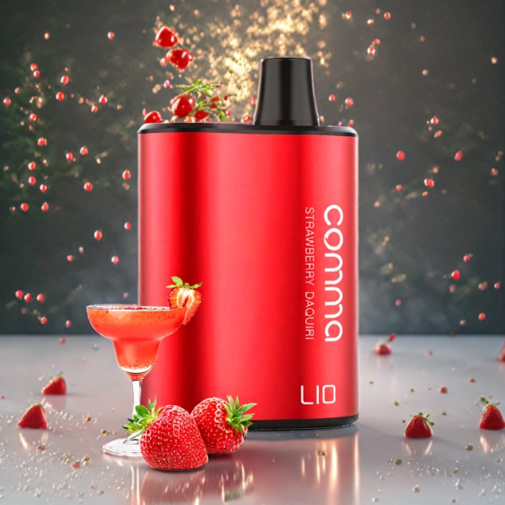 LIO COMMA 5000 Puffs Norge Engros Engangs vape Jordbær Daiquiri – 900mAh Batteri, 15 ml Kapasitet, Type-C Lading