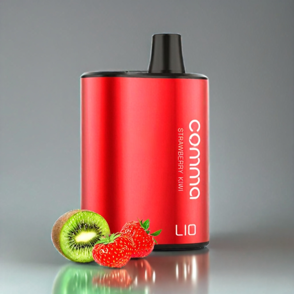 LIO COMMA 5000 Puffs Norge Engros Engangs vape Jordbær Kiwi 15 ml 900mAh Type-C