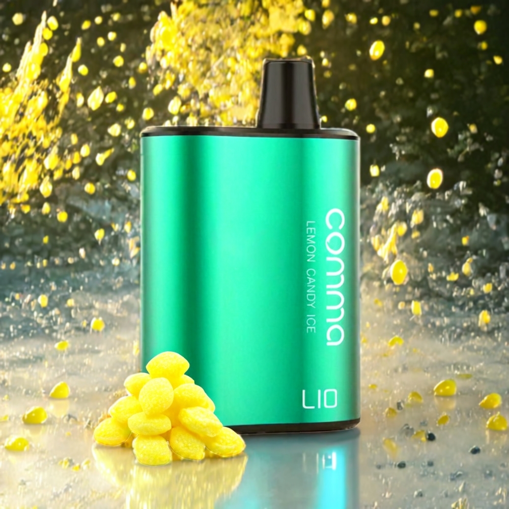 LIO COMMA 5000 Puffs Norge Engros Engangs vape Sitron Candy Is 900mAh 15ml Type-C