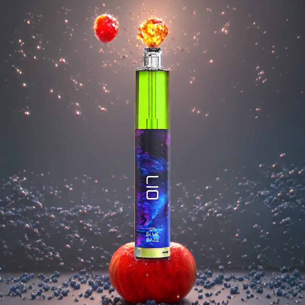 LIO Max Mesh 3000 Puffs Engangsvape Norge Engros – Blå Bringebær – 10mL E-væske, 1000mAh Batteri, 0.60 Ohm Mesh Coil