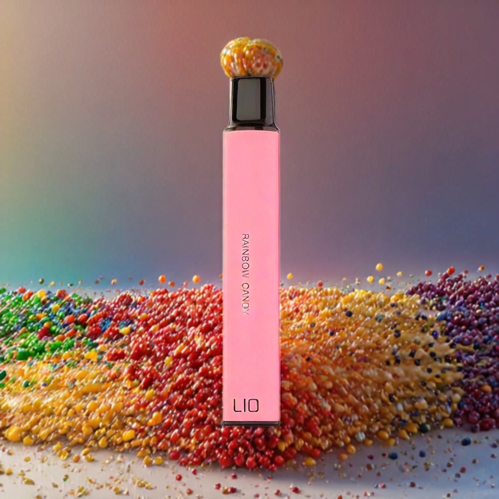LIO Mini 600 Puffs Engangs vape Regnbue Candy Norge Engros – 400mAh, 2ml, 20mg Nikotin