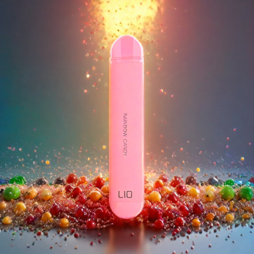 LIO NANO X 600 Puffs Engangs vape Regnbue Godteri Norge Engros – 500mAh Batteri, 2ML E-væske, 20mg Nikotin