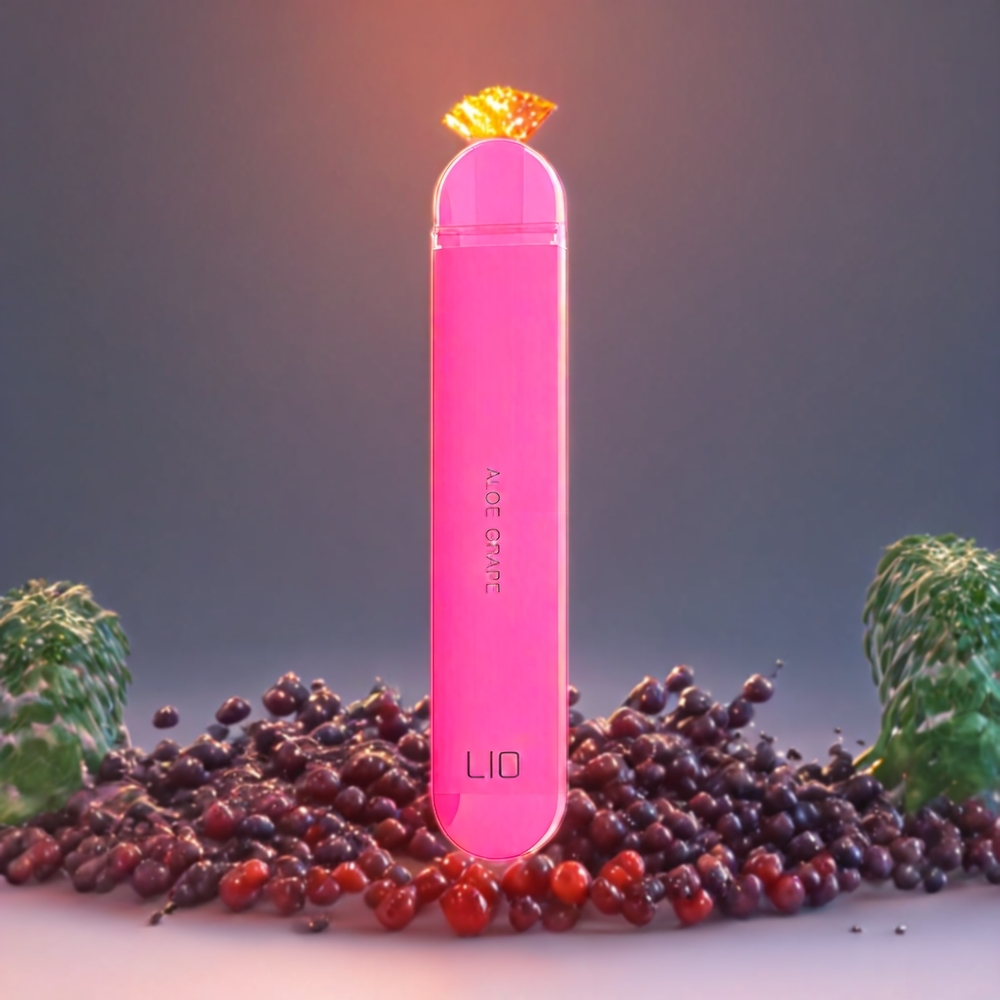 LIO NANO X 600 Puffs Norge Engros Engangs vape Aloe Grape – 500mAh, 2ML, 20mg Nikotin