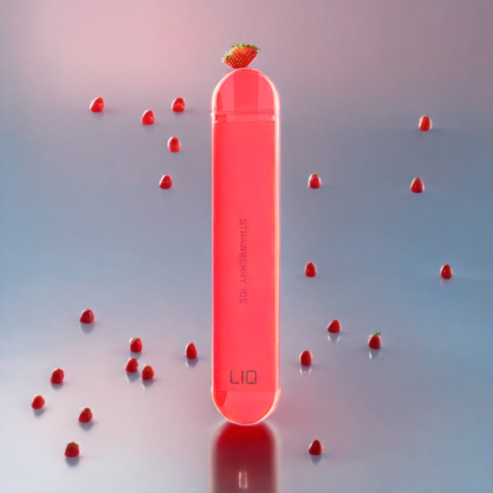 LIO NANO X 600 Puffs Norge Engros Engangs vape Jordbær Is – 500mAh Batteri, 2ML E-væske, 20mg Nikotin