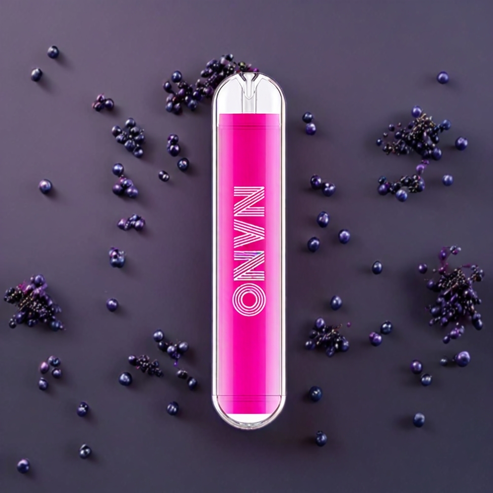 LIO NANO X2 800 Puffs Engangs Vape Norge Engros – Svartsolbær Drue, 500mAh Batteri, 2ml E-væske, 0mg/16mg/19mg Nikotin