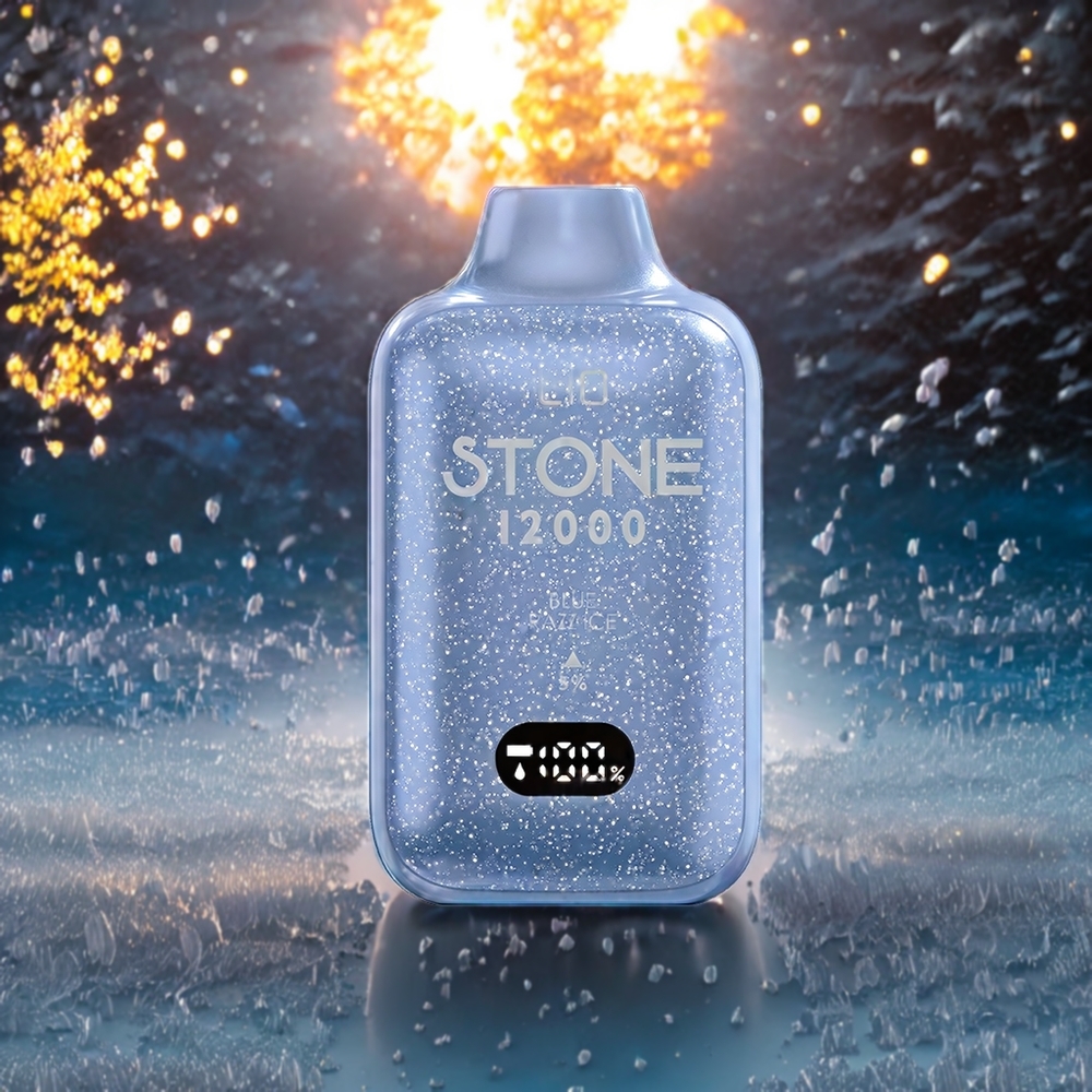 LIO Stone 12000 Puffs Norge Engros Engangs vape Blå Bringebær Is med 18ML E-væske og Type-C Lading
