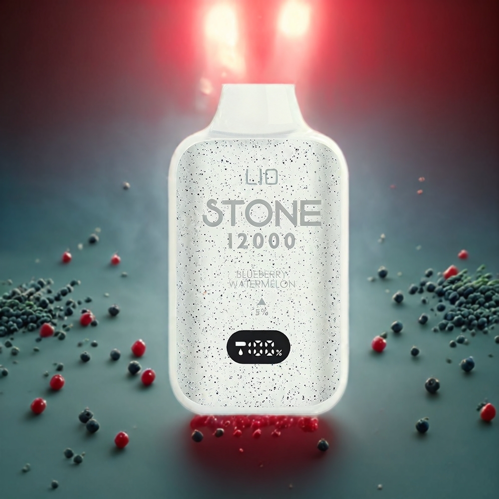 LIO Stone 12000 Puffs Norge Engros Engangs vape Blåbær Vannmelon – 18ML E-væske, 550mAh, Type-C lading