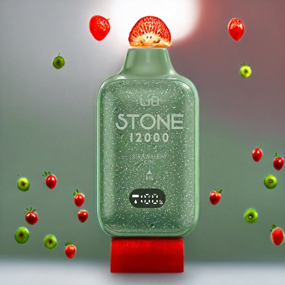 LIO Stone 12000 Puffs Norge Engros Engangs vape Jordbær Kiwi med 18ML E-væske og Type-C Lading