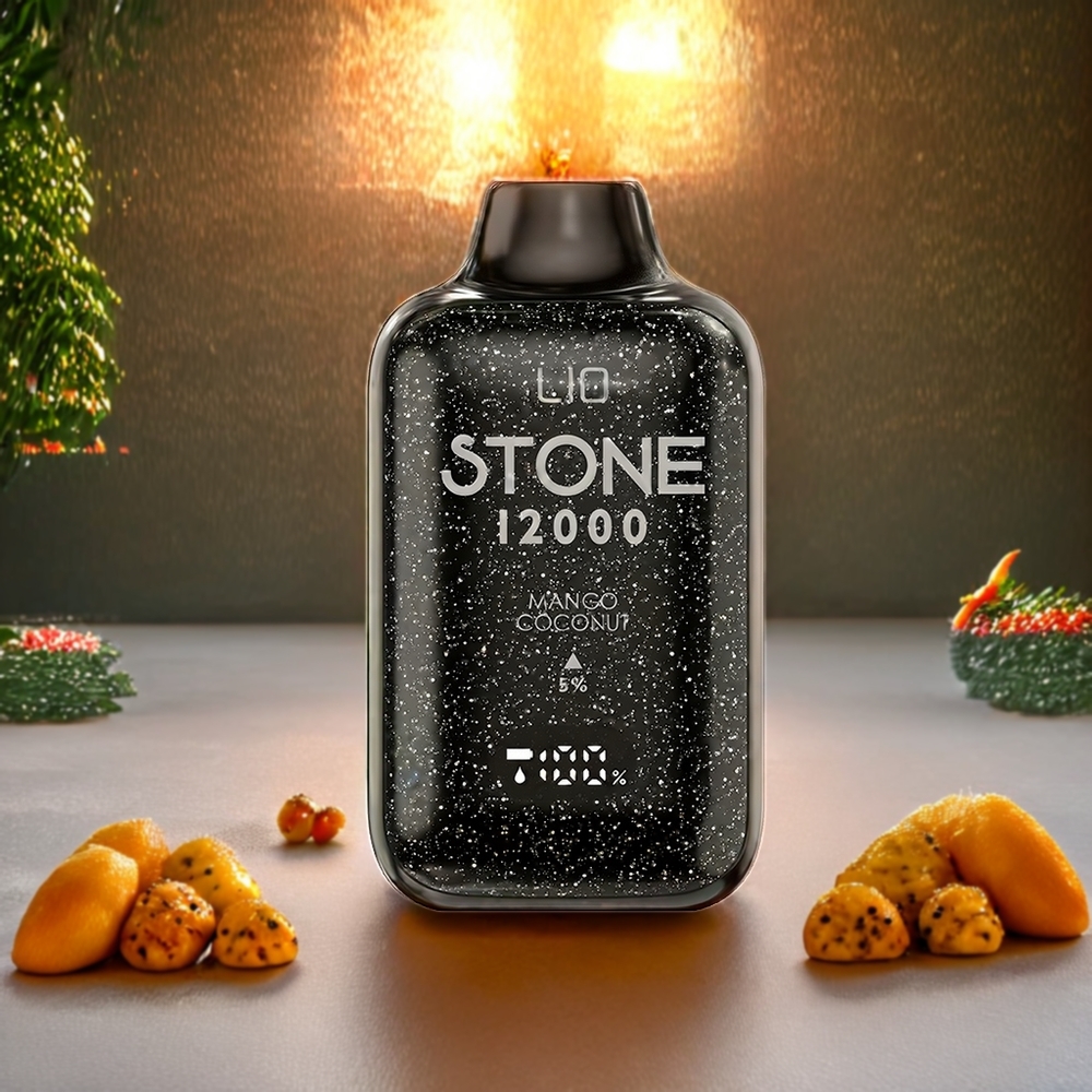 LIO Stone 12000 Puffs Norge Engros Engangs vape Mango Kokosnøtt – 18ML E-væske, 550mAh, Type-C Lading