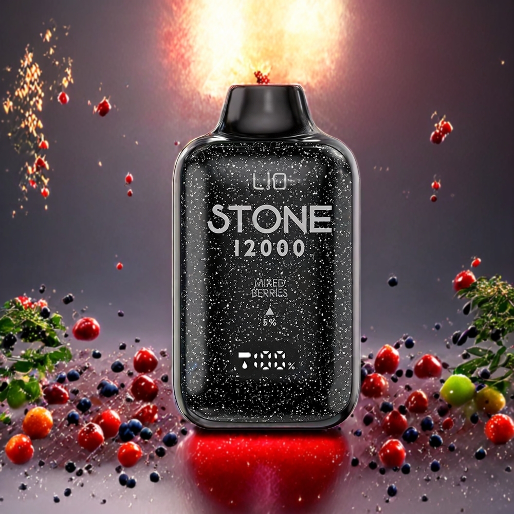 LIO Stone 12000 Puffs Norge Engros Engangs vape Mixed Berries 18ML 550mAh Type-C