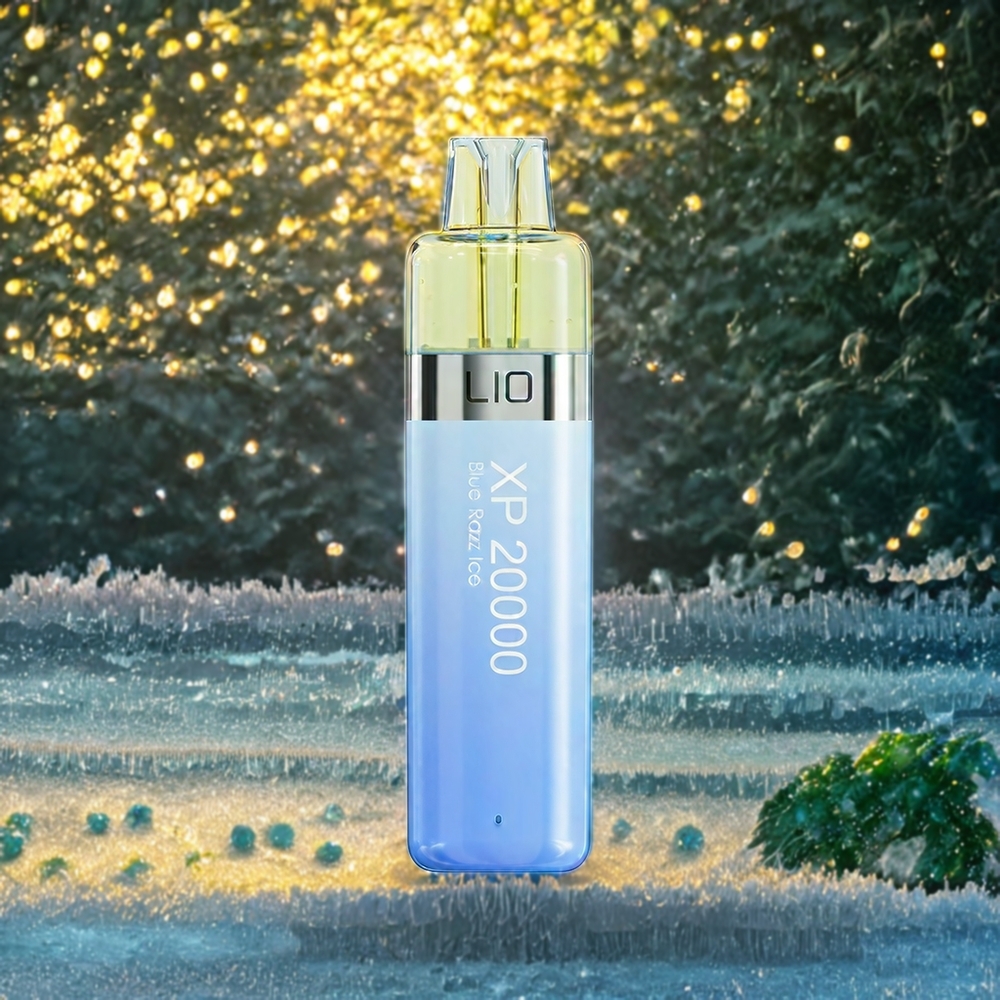 LIO XP 20000 Puffs Norge Engros Engangs vape Blå Bringebær Is med 12ML E-væske, 900 mAh Batteri & TYPE-C Lading