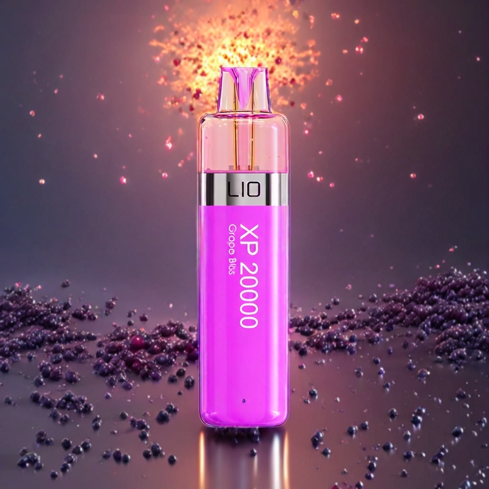 LIO XP 20000 Puffs Norge Engros Engangs vape Grape Glede med 12ML E-væske, 900 mAh Batteri og TYPE-C Lading