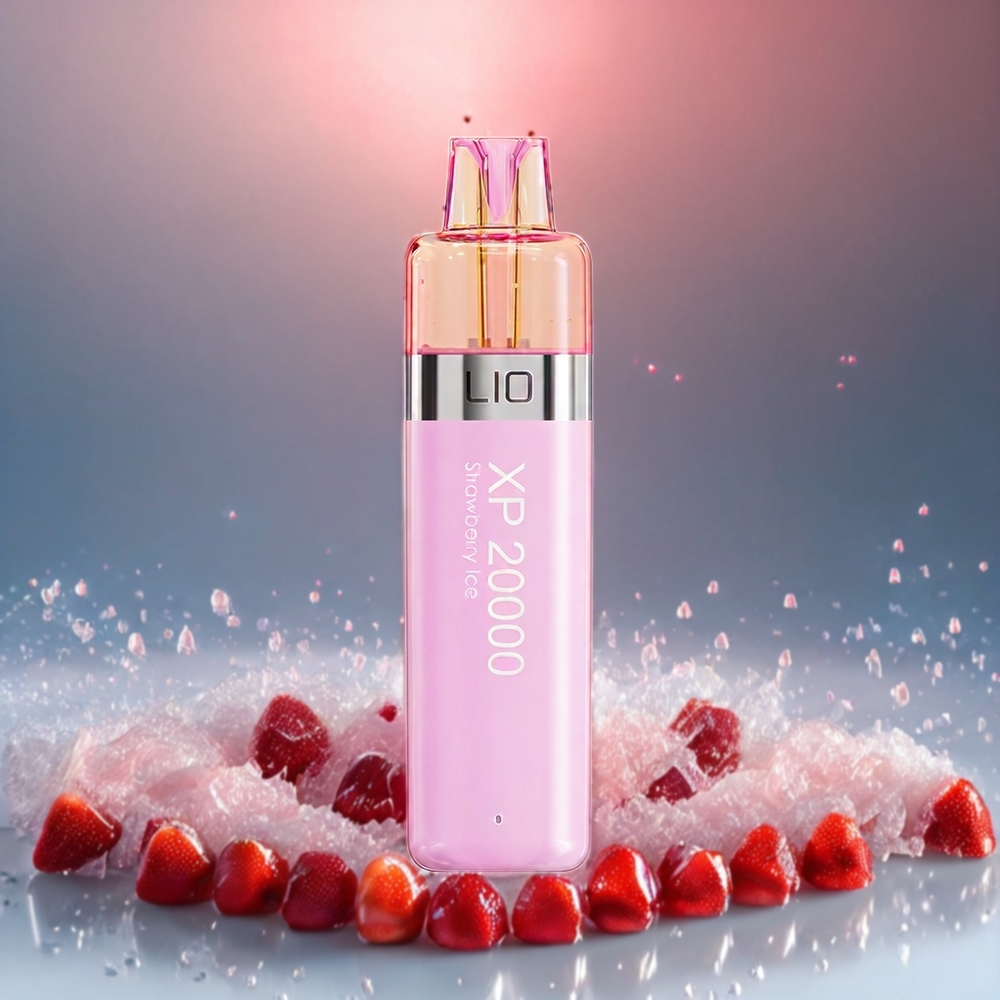 LIO XP 20000 Puffs Norge Engros Engangs vape Jordbær Is med 12ML E-væske, 900 mAh Batteri og TYPE-C Lading