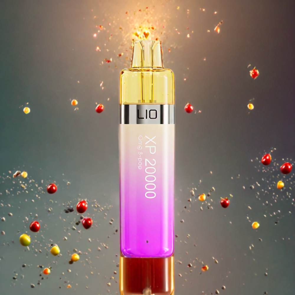 LIO XP 20000 Puffs Norge Engros Engangs vape Omg B Pop med 12ML E-væske, 0.8 Ohm Mesh Coil og TYPE-C-lading