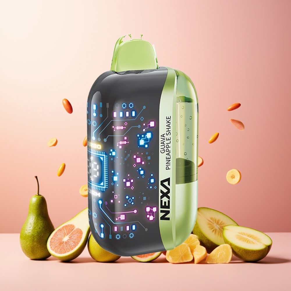 NEXA Ultra 50K Norge Engros Vape til engangsbruk Guajaba-Ananas Shake 20ml 50000 Puffs 5% Nikotin Type-C