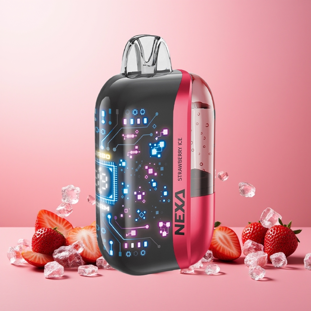 NEXA Ultra 50K Norge Engros Vape til engangsbruk Jordbær Is 20ml 800mAh 5% Nikotin