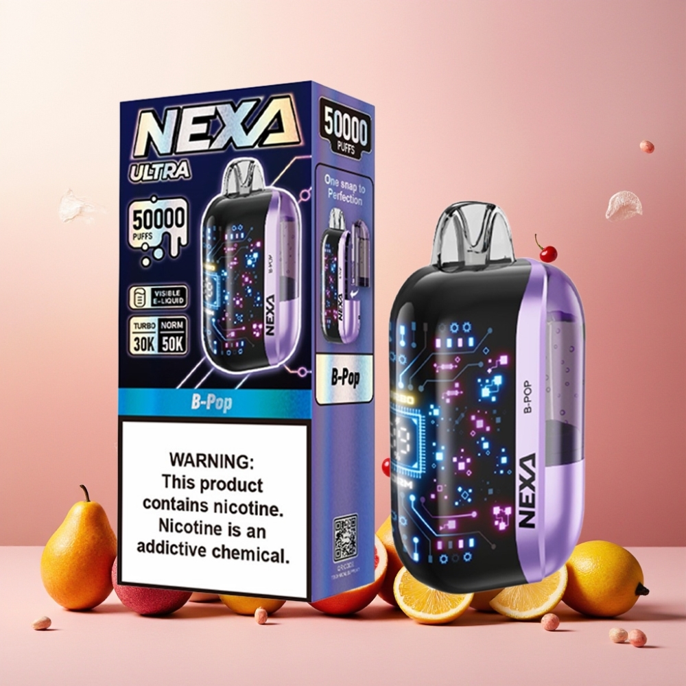 NEXA Ultra 50K Norge Engros Vape til engangsbruk med 20ml Kapasitet, 800mAh Batteri og 50000 Puffs