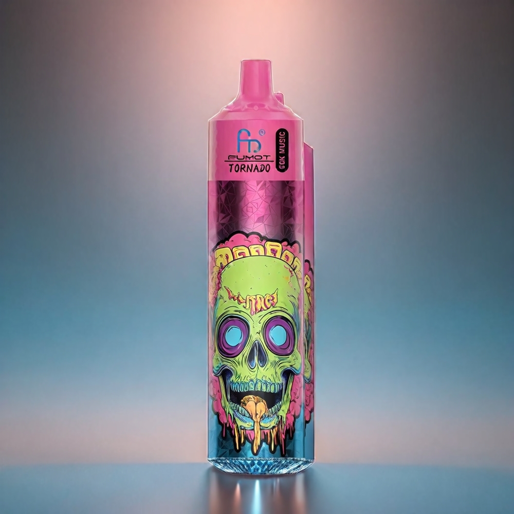 Fumot RandM Tornado 30000 Norge Engros – 30.000 Puffs – 30ML – Fersken Is – 5% Nikotin – LED Display
