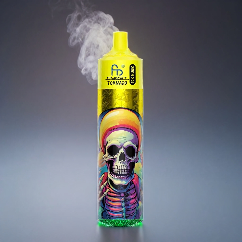 Fumot RandM Tornado 30000 Norge Engros – 30 000 puffs, 30mL, 5% Nikotin, Jordbær, Blåbær, Bringebær