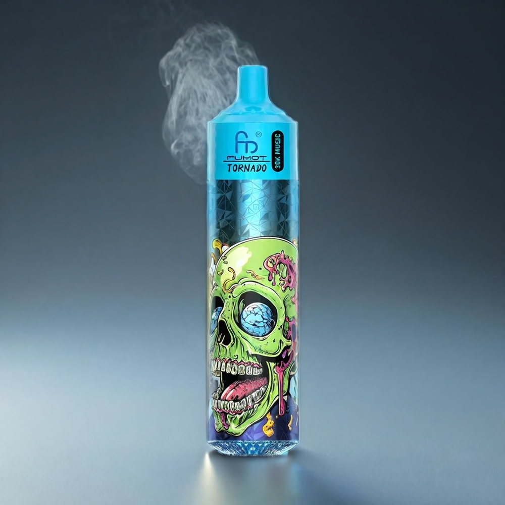 Fumot RandM Tornado 30000 Norge Engros 30.000 puffs 30mL Svart Is 2% 5% 600mAh LED