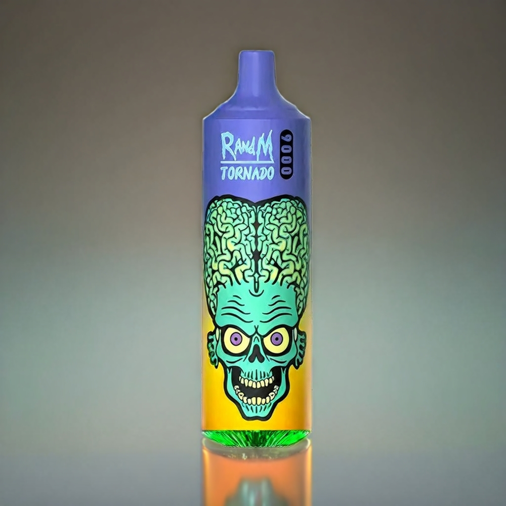 RandM Tornado 9000 Puffs Norge Engros – 850 mAh Batteri, 18 mL Væske, Mesh Coil, RGB Skjerm