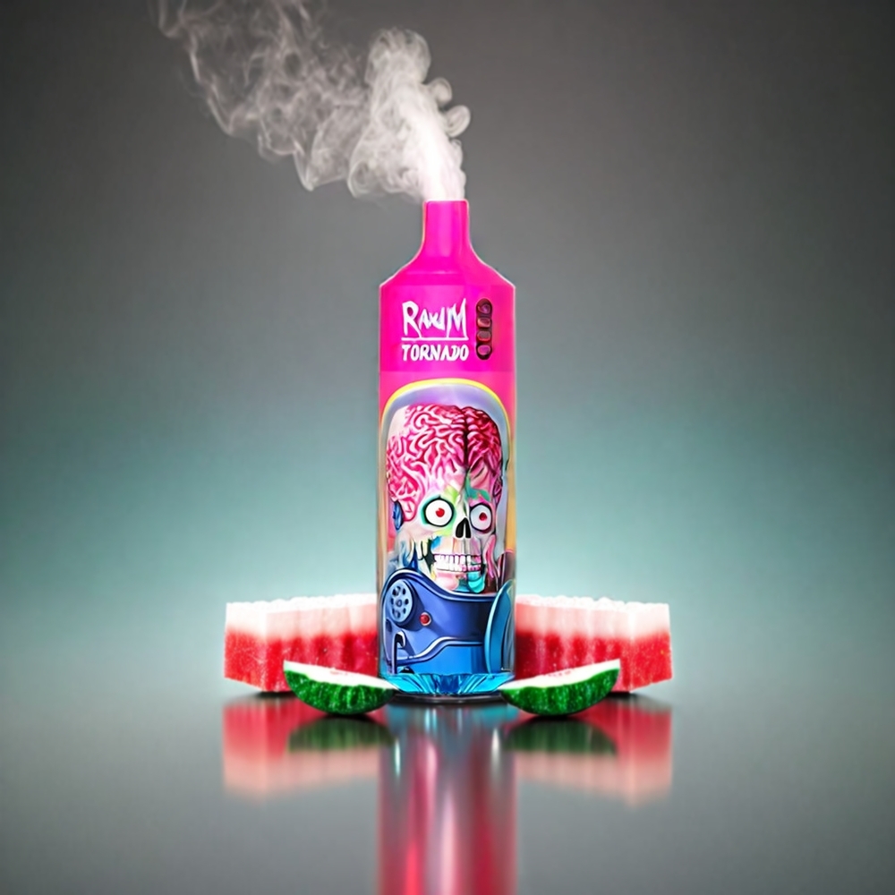 RandM Tornado 9000 Puffs Norge Engros – 850 mAh Rechargebar, 18 mL Væske, Mesh Coil, RGB Displayvarianter