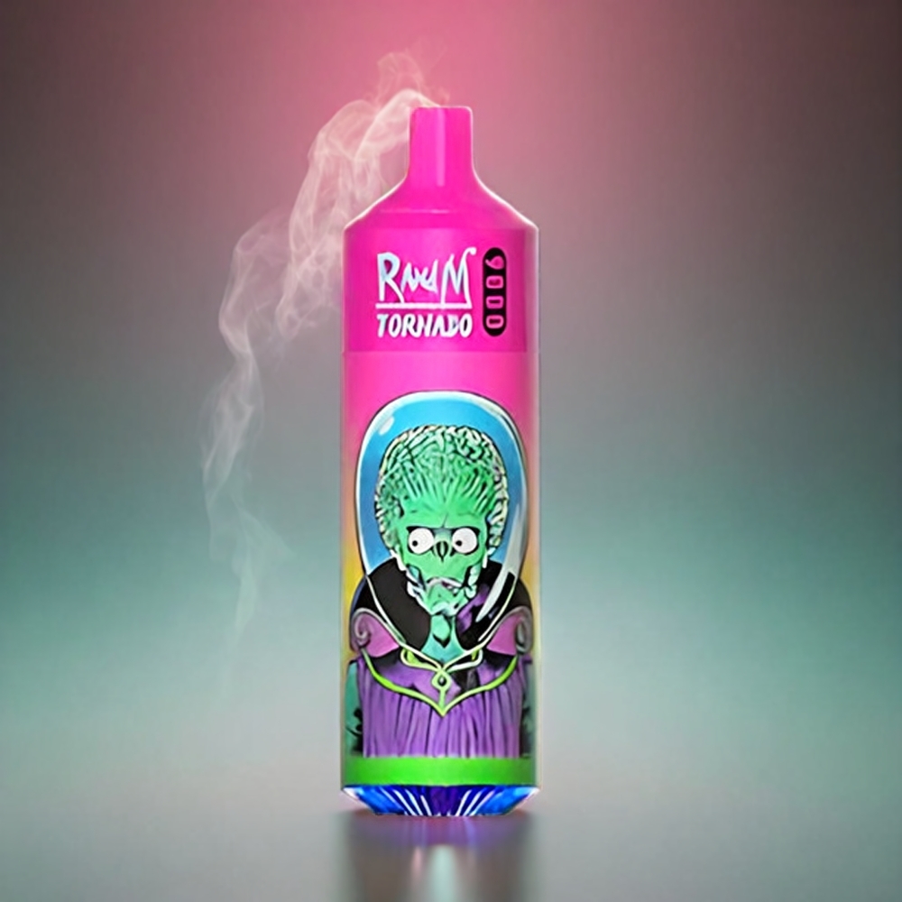 RandM Tornado 9000 Puffs Norge Engros – Vannmelon Tyggegummi med 850 mAh Batteri, 18 mL E-væske