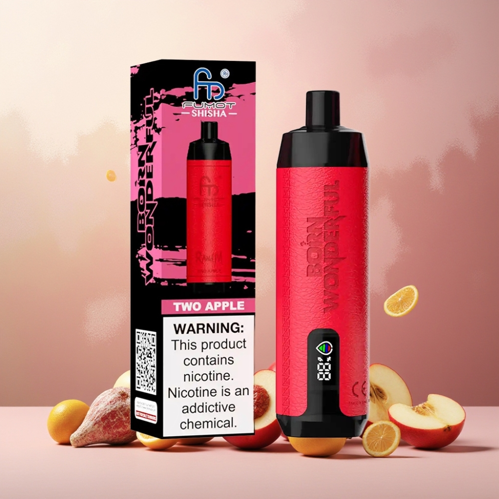 RandM Fumot Shisha Norge engros 10000 Puffs 18ml To epler Vape til engangsbruk med LED-indikator og Type-C-lading