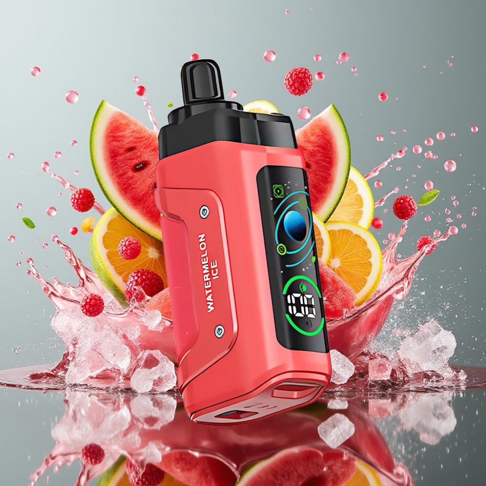 Razz Bar 45000 Puffs Norge Engros Engangs Vape Vannmelon Is med 1.0 Ohm Mesh Coil og Justerbar Luftstrøm