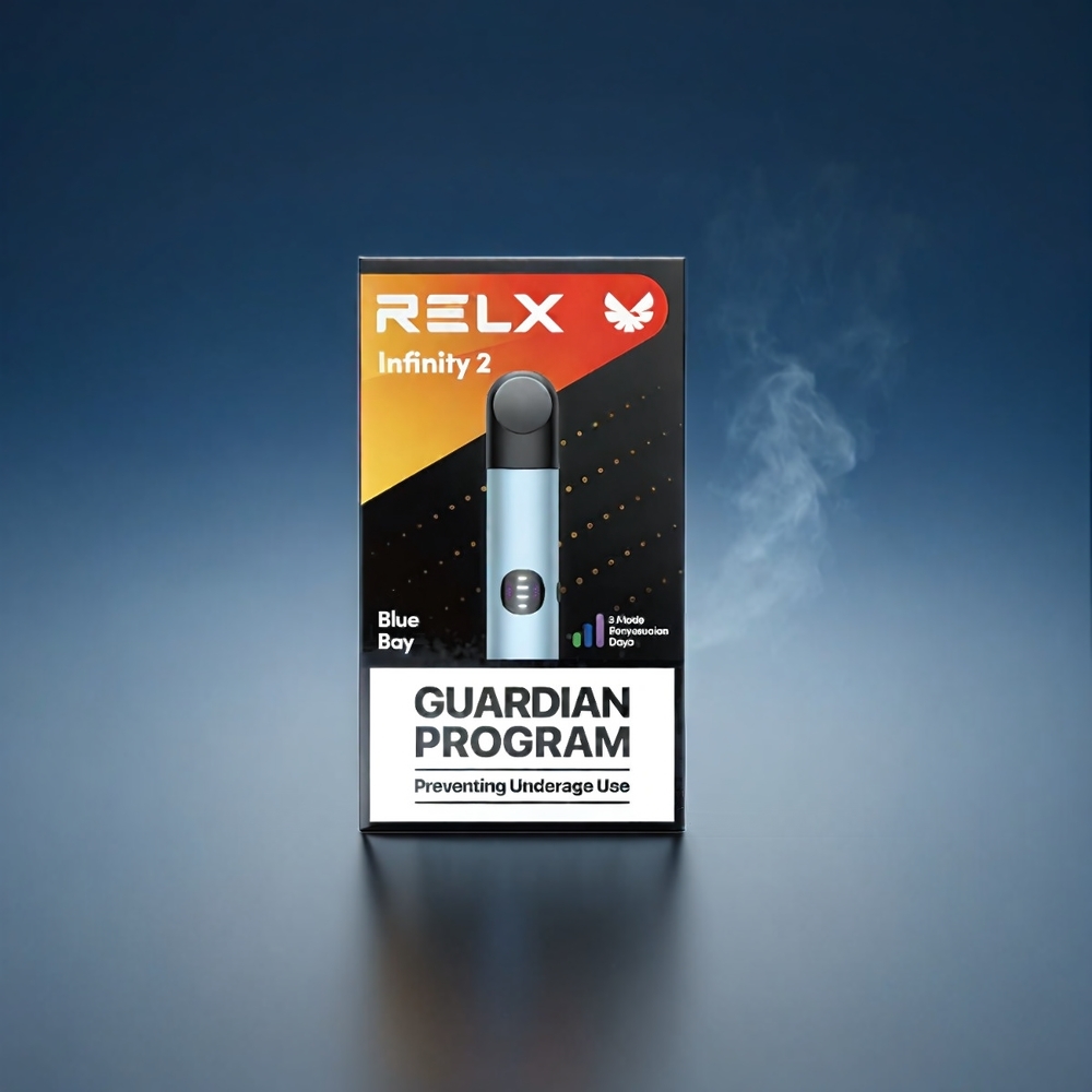RELX Infinity 2 Vape Device Blå – Norge Engros – 1.9 ml Pod, 600-650 Puff, 440mAh Battery, USB Type-C