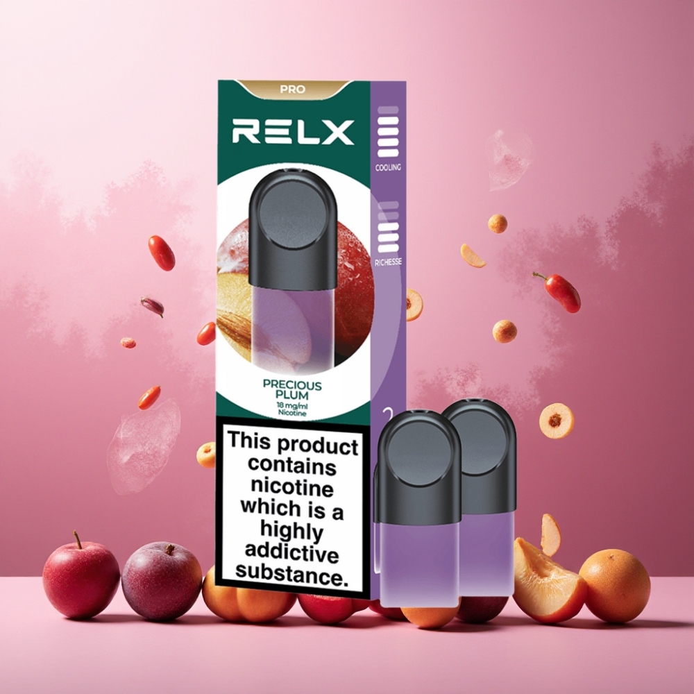 RELX Pod Pro Norge Engros – 1.8% Nikotin, 1.9 ml Pod, Utmerket Smak & Ultra Glatt Opplevelse, Optimalt Trekk, Rik Damp
